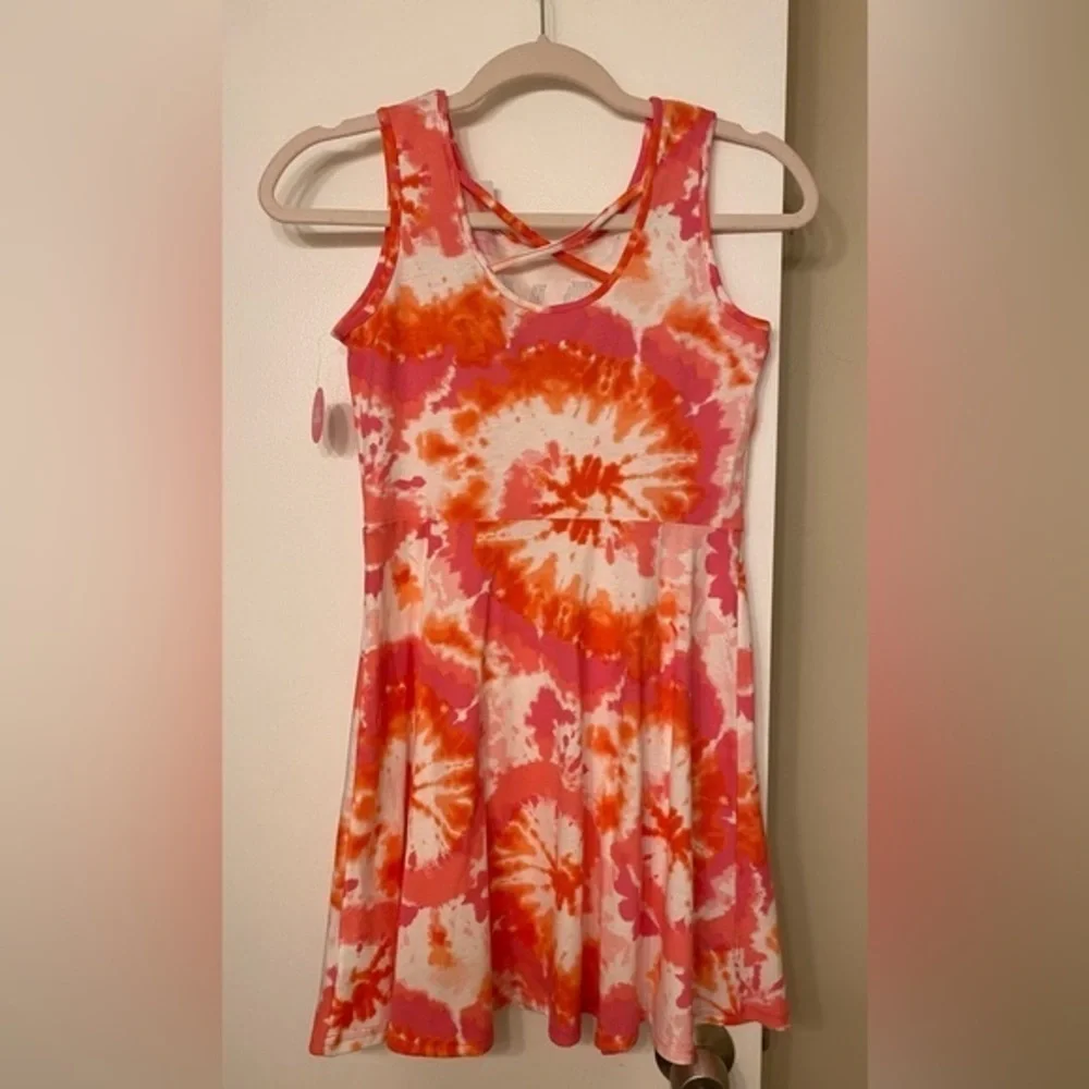 NWT The Children’s Place Tie-Dye Flippy Dress Size L (10-12)